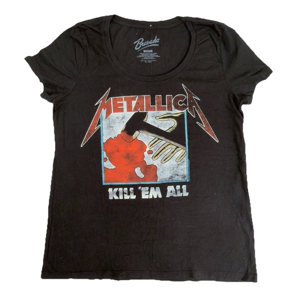 Metallica Tops - Metallica Kill Em All Womens Size 1X Bravado Kill Em All Band Shirt Short Sleeve